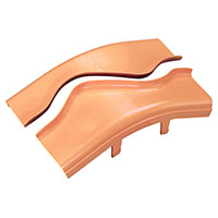 Panduit Corp - FROV45SC4OR - CABLE DUCT VERT SPLIT COVER