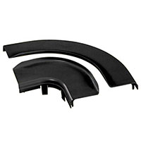 Panduit Corp - FRRASC6BL - CABLE DUCT RIGHT ANGLE SPLIT CVR