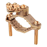 Panduit Corp - GPCH4/0-1D-L - CBL CLAMP GROUND BRONZE PIPE MNT