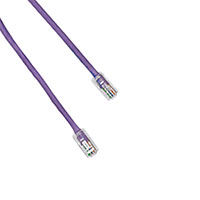 Panduit Corp - NK5EPC1VLY - CABLE MOD 8P8C PLUG-PLUG 1'