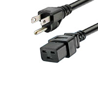 Panduit Corp - P515C19BL3 - POWER CORD IEC 3' BLACK
