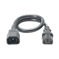 Panduit Corp - PC14C13GY1.5 - POWER CORD IEC 1.50' GRAY