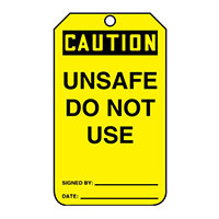 Panduit Corp - PCT-1001 - TAG 5.75"X3.25" BLACK/YELLOW