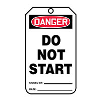 Panduit Corp - PCT-1005 - TAG 5.75"X3.25" RED/BLACK/WHITE