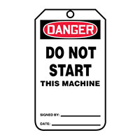 Panduit Corp - PCT-1007 - TAG 5.75"X3.25" RED/BLACK/WHITE