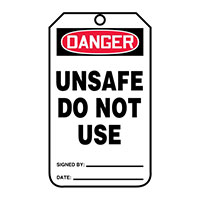 Panduit Corp - PCT-1008 - TAG 5.75"X3.25" RED/BLACK/WHITE