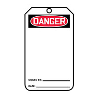 Panduit Corp - PCT-1010 - TAG 5.75"X3.25" RED/BLACK/WHITE