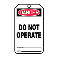 Panduit Corp - PCT-1081-B - TAG 6.25"X3" RED/BLACK/WHITE