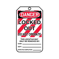 Panduit Corp - PCT-1097-B - TAG,LODGRLCKDOUT,DONTOP,BKLO,250