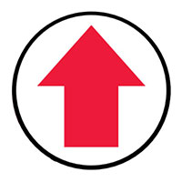 Panduit Corp - PFM0023 - SIGN 17"DIA RED/WHITE