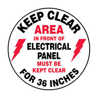 Panduit Corp - PFM0032 - SIGN 17"DIA RED/BLACK/WHITE