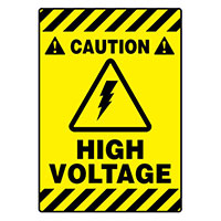 Panduit Corp - PFM0068 - SIGN 20"X14" BLACK/YELLOW