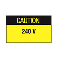 Panduit Corp - PLD-38 - LABEL ELECTRL WARN 1.5"X1" 200PC