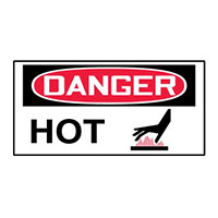 Panduit Corp - PLVS0103D3018 - LABEL ELECTL WRN 3"X1.5" RD/BK/W