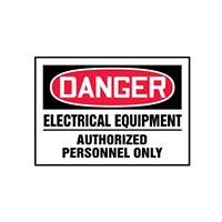 Panduit Corp - PLVS0305D7148 - LABEL ELECTL WRN 5"X3.5" RD/BK/W