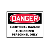 Panduit Corp - PLVS0305D7150 - LABEL ELECTL WRN 5"X3.5" RD/BK/W