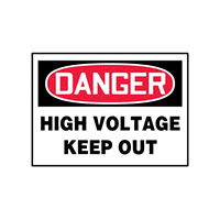 Panduit Corp - PLVS0305D7154 - LABEL ELECTL WRN 5"X3.5" RD/BK/W