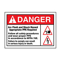 Panduit Corp - PLVS0305D7156 - LABEL ELECTL WRN 5"X3.5" RD/BK/W