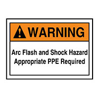 Panduit Corp - PLVS0305W7162 - LABEL ELECTL WRN 5"X3.5" OR/BK/W