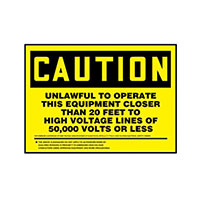 Panduit Corp - PLVS0507C3655 - LABEL ELECTRL WARN 7"X5" BLCK/YL