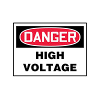 Panduit Corp - PLVS0507D7151 - SIGN ELECTRL WARN 7"X5" RED/BK/W