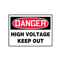 Panduit Corp - PLVS0507D7154 - SIGN ELECTRL WARN 7"X5" RED/BK/W