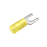 Panduit Corp - PN10-6F-2K - CONN SPADE TERM 10-12AWG #6 YEL