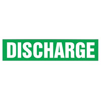 Panduit Corp - PPMA1165B - LABEL 8"X1.5" WHITE/GREEN