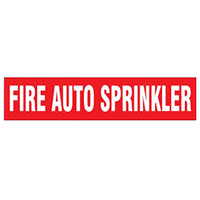 Panduit Corp - PPMA1219D - LABEL 12"X2.5" WHITE/RED