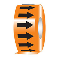 Panduit Corp - PPMR1X54BO - ARROW TAPE 1"X54' BLK/ORANGE,RL