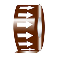 Panduit Corp - PPMR1X54WBR - ARROW TAPE 1"X54' WHITE/BROWN,RL