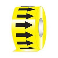 Panduit Corp - PPMR2X108BY - ARROW TAPE 2"X108' BLK/YELLOW,RL