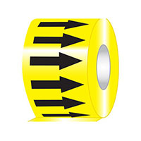 Panduit Corp - PPMR4X108BY - ARROW TAPE 4"X108' BLK/YELLOW,RL