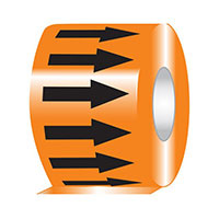 Panduit Corp - PPMR4X54BO - ARROW TAPE 4"X54' BLK/ORANGE,RL
