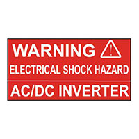 Panduit Corp - PPS0103WSL1-ADI - LABEL ELECTRL WARN 3"X1" WHT/RED