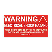 Panduit Corp - PPS0204WSL1-DCC - LABEL ELECTRL WARN 4"X2" WHT/RED