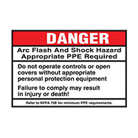 Panduit Corp - PPS0305D2108 - SIGN ELECTRL WARN