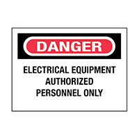 Panduit Corp - PPS0305D70 - SIGN ELECTRL WARN 5"X3.5" BLK/WT