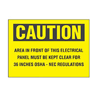 Panduit Corp - PPS0710C141 - SIGN ELECTRL WARN 10"X7" BLK/YLL
