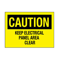 Panduit Corp - PPS0710C142 - SIGN ELECTRL WARN 10"X7" BLK/YLL