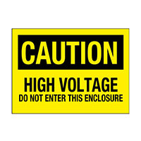 Panduit Corp - PPS0710C143 - SIGN ELECTRL WARN 10"X7" BLK/YLL