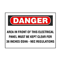 Panduit Corp - PPS0710D66 - SIGN ELECTRL WARN 10"X7" BLK/RED