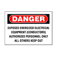 Panduit Corp - PPS0710D77 - SIGN ELECTRL WARN 10"X7" BLK/RED