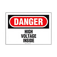 Panduit Corp - PPS0710D78 - SIGN ELECTRL WARN 10"X7" BLK/RED