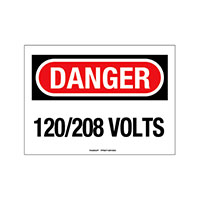 Panduit Corp - PPS0710DV003 - SIGN ELECTRL WARN 10"X7" BLK/RED