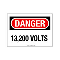 Panduit Corp - PPS0710DV006 - SIGN ELECTRL WARN 10"X7" BLK/RED