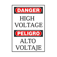 Panduit Corp - PPS1007D72SE - SIGN ELECTRL WARN 10"X7" BLK/RD