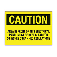 Panduit Corp - PPS1014C141 - SIGN ELECTRL WARN 14"X10" BLK/YL