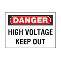 Panduit Corp - PPS0305D73 - SIGN ELECTRL WARN 5"X3.5" BLK/WT