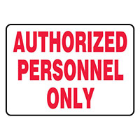 Panduit Corp - PRS1014B7012 - SIGN 14"X10" RED/WHITE